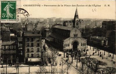 CPA Charenton panorama room schools and church (569809)