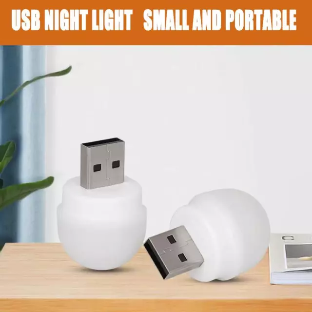 USB Plug Lamp Mini LED Night Light Power Bank Charging U9 Lamps Light Book R4D5