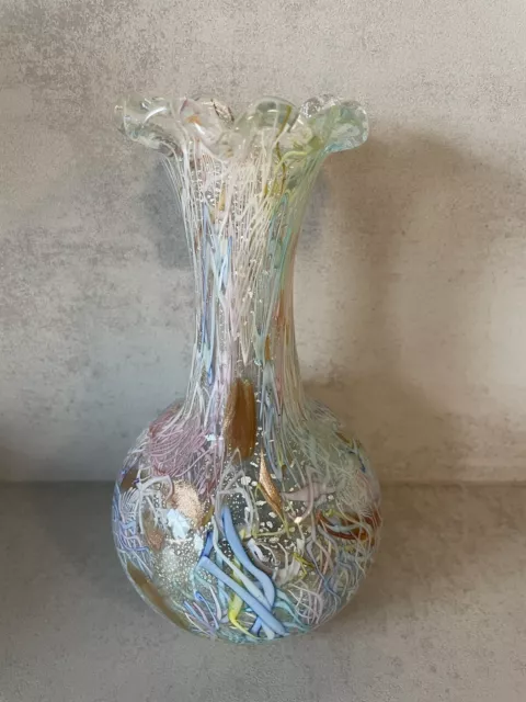 murano glas vase Vintage, Dino Martens für Aureliano Toso, Rest Of Day ca. 1950