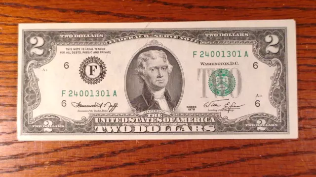 FOURTEEN 1976 FED RESERVE ATLANTA $2.00 CONSECUTIVE UNCIRCULATED NOTES $2 Bills!