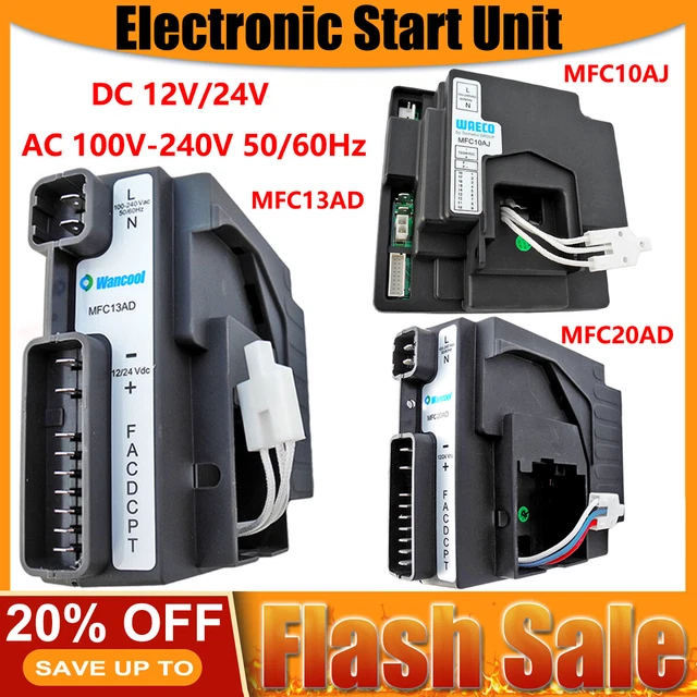 Electronic Start Controller Unit for Compressors 12V/24V DC 100V-240V 50HZ/60HZ