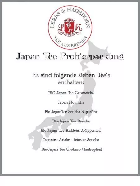 Japan Tee-Probierpackung (7 Sorten)