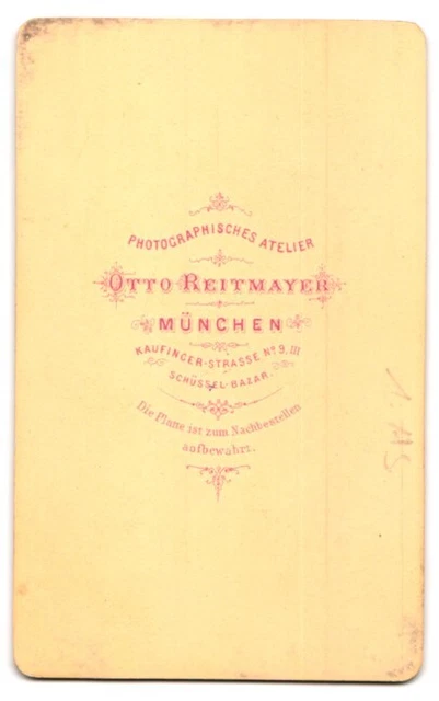 Fotografie Otto Reitmayer, München, Kaufinger-Strasse 9, Portrait junge Dame im 2