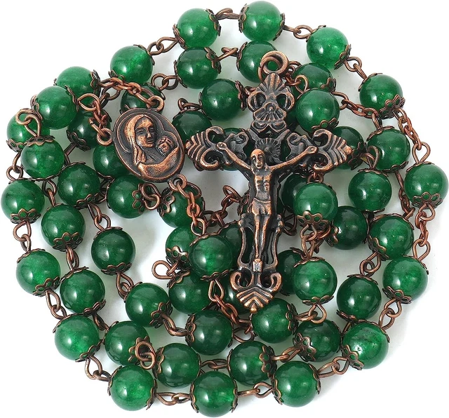 Collana Perline Argento 925 Verde Giada Sfaccettata 2x4 Mm - Foto 12