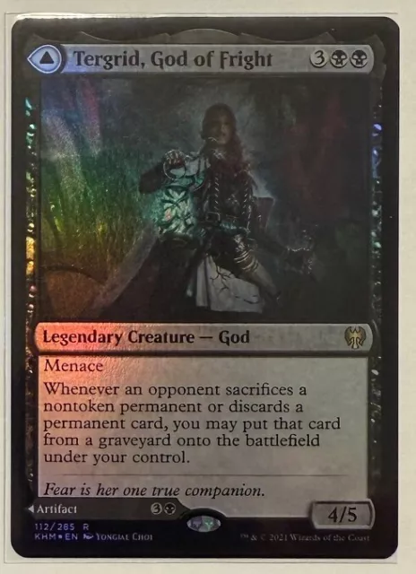 Tergrid, God of Fright // Tergid's Lantern 1x FOIL KHM MTG Kaldheim Rare MINT black Tergrid, God of Fright // Tergid's Lantern 1x FOIL KHM MTG Kaldheim Rare MINT black
