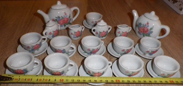 Dinette Enfant Porcelaine KAHLA - Service 4 Personnes - Allemagne Est - Occasion