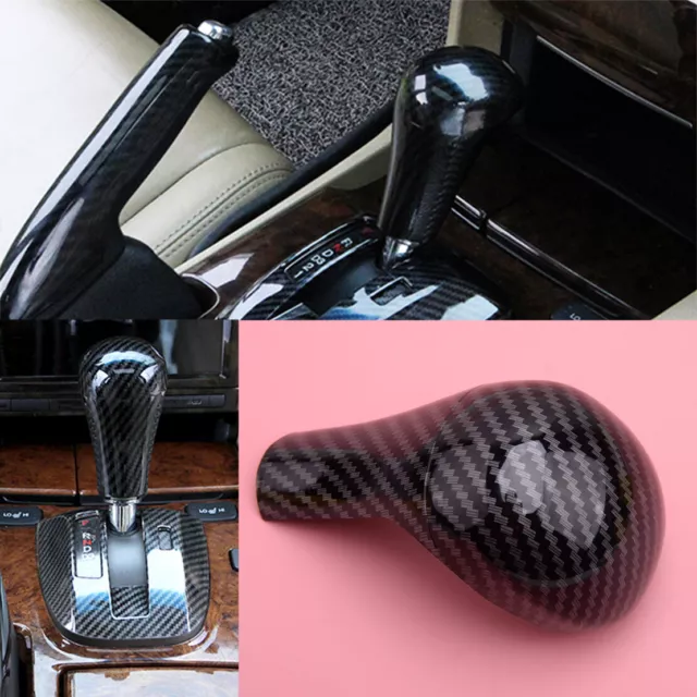 Carbon Fiber Texture Gear Shift Knob Cover Trim fit for Honda Accord ABS