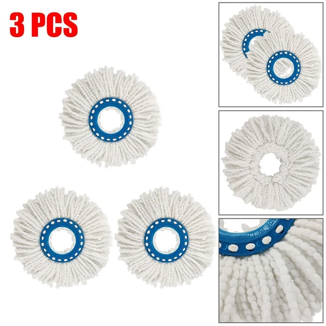 Cabezal de fregona de alta calidad 3 piezas accesorios cabezal giratorio limpieza de repuesto