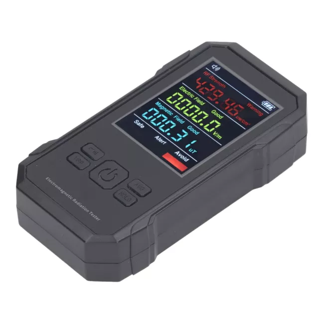 Radiation Detector Black Digital EMF Meter LED Display Handheld RF Electric F 3