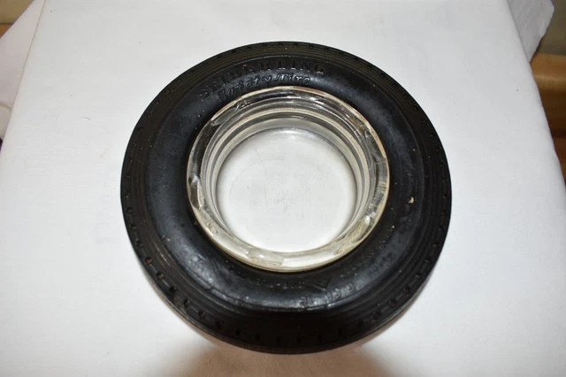 Vintage Seiberling Safety-Tire Heat Vented 6.50-16 Tire Ashtray Ash Tray