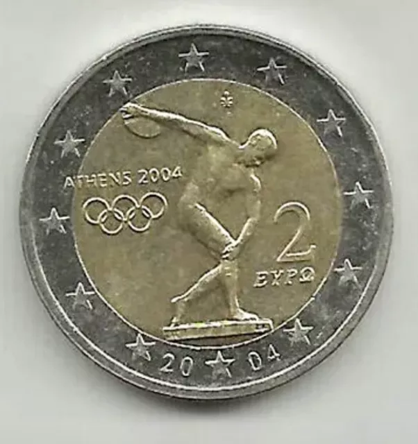 Moneda 2€uros GRECIA 2004.Conmemorativa JUEGOS OLIMPICOS.S/C