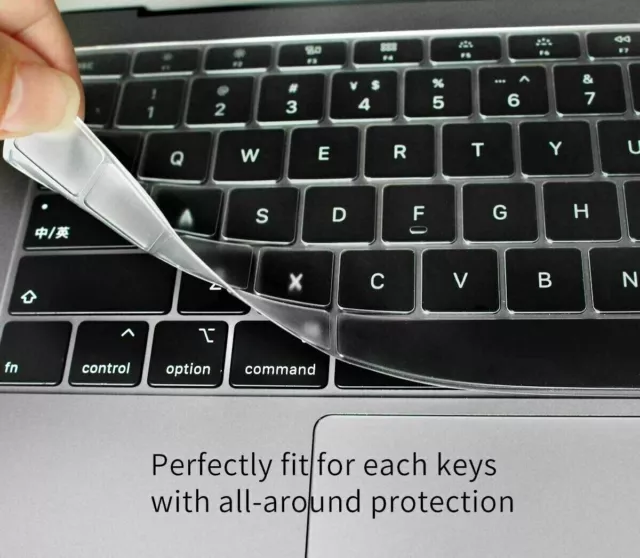 Soft Silicone Keyboard Cover Skin for Apple MacBook Pro Air  - 2016-2022 Models 2