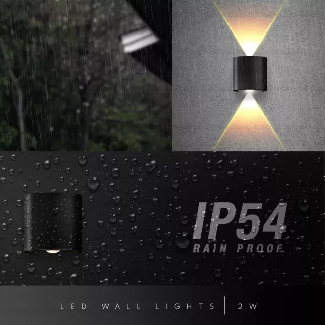 Modern LED Up Down Wall Light lighting Fixture Outdoor Indoor Lamp IP54 lighting