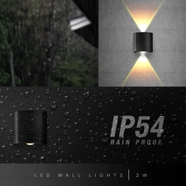 Moderne LED Haut Bas Lampe Murale Éclairage Fixiture Extérieur Intérieur IP54