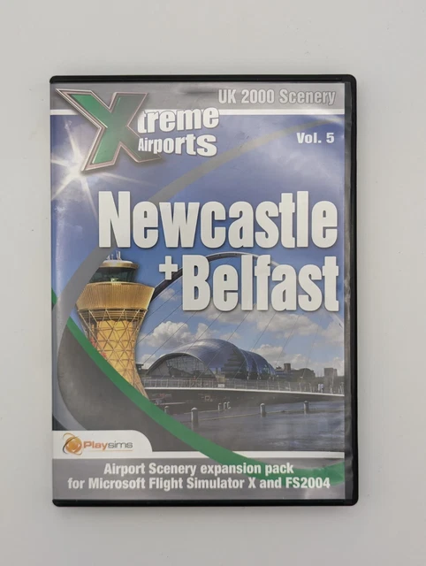 Xtreme Airports NEWCASTLE + BELFAST Pc Add-On Flight Simulator Sim X 2004 FSX