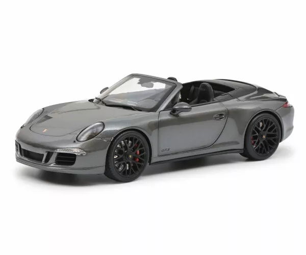 Schuco Porsche 911 (991/I) Carrera GTS Cabriolet grau 1:18 Modellauto