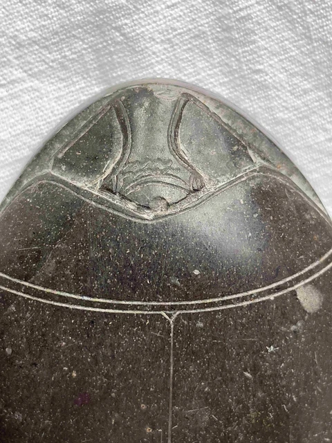 SCARABÉE DE COEUR. Égypte, basse époque en schiste 14
