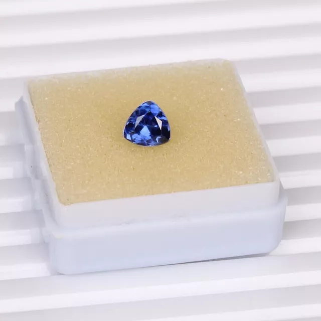 7 x 7 MM Royal Blue Sapphire Ceylon Trillion Cut Natural Loose Gemstone 2.10 Ct.