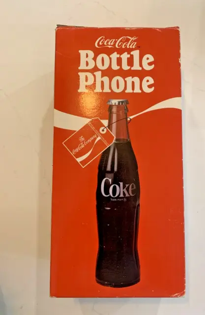 1983 Vintage COCA-COLA Bottle Shaped Full Feature Electronic Corded Phone Nice