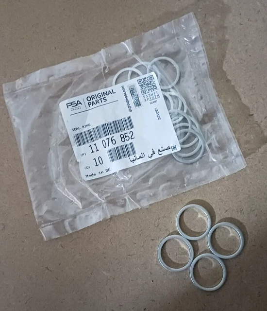 GENUINE VAUXHALL OIL Cooler Pipe Seal Rings C20LET Z20LET Z20LEH