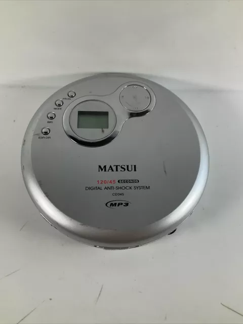 Matsui CD Mp3 Lecteur Numérique Antichoc Système Cd345 En Bonne Actif Ordre