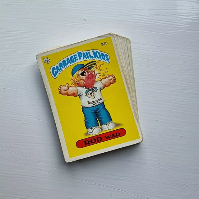 Garbage Kübel Kinder UK Serie 3 Singles - Topps Sticker / Karten - 1986 -