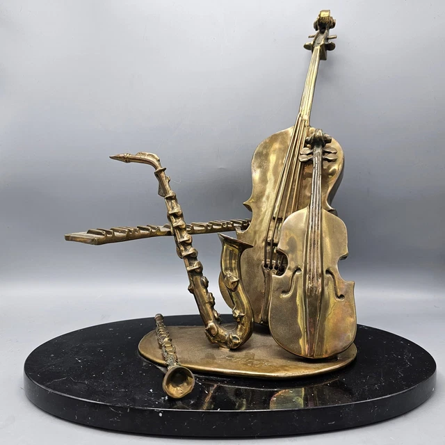 Musical Instrument Bronze Art Sculpture by Ed Dwight