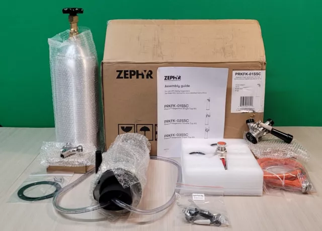 Zephyr Presrv Single Tap Kit Accessory for PRKB Kegerators PRKFK-01SSC