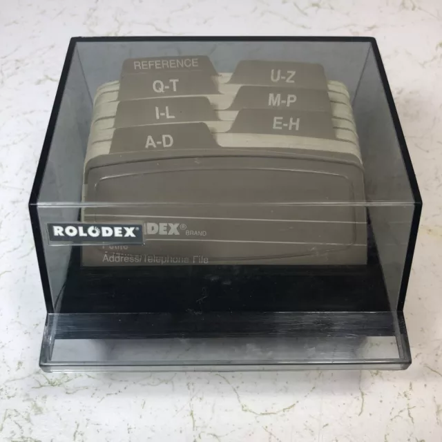 Vintage Rolodex Petite Address Telephone File S-300C with S30 Dividers and Cards