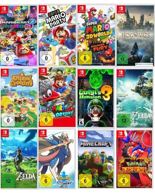NINTENDO SWITCH SPIELESAMMLUNG Animal Crossing Super Mario Zelda ...