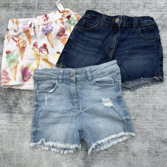 Next Girls Denim Shorts Bundle. Age 7 Years. Immaculate Condition