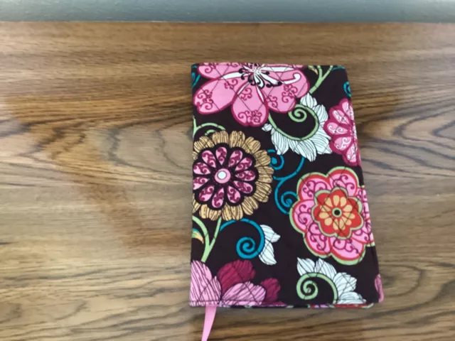 Vera Bradley Floral Paisley Fabric Book Cover with ribbon bookmark