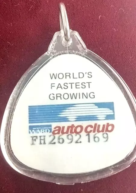 Vintage Montgomery Ward Key Fob Auto Club Chicago IL Appx 1.75" Wide And Long