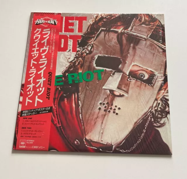 [EP] Quiet Riot - Live Riot w/OBI, Shrink Complete 20AP2893 Japan vinyl