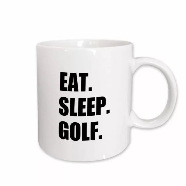 3dRose Eat Sleep Golf. Fun text gifts for golfing enthusiasts and pro golfers Mu