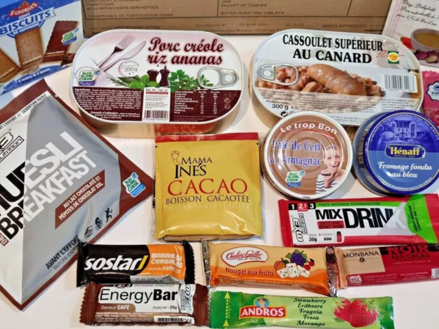 French 24 Hours RCIR  Ration Pack Ready Eat Camping meal 2024 / 2025 UK 24HR MRE 3