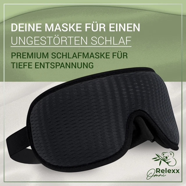 Schlafbrille Für Erwachsene Von BasicNature – Extra Weich & Komplett Lichtdicht, In Schwarz, One Size