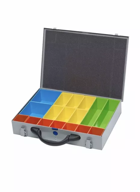 COMPARTMENT SYSTEM CASE Metal Storage Screw Organiser Tool Box Suit Fixings  £23.95 - PicClick UK