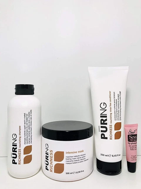 Shampoo that nourishes DRY & TREATED Hair. Mask: Rich in Linseed Oil and Carrot