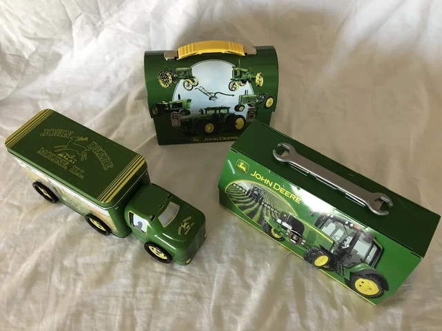 John Deere Metal General Purpose Tractor Lunch Boxes-2, Truck