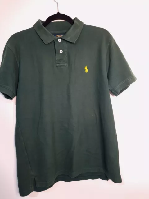 Polo da uomo verde Ralph Lauren taglia M logo manica corta