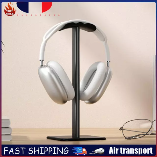 Headset Holder Non-Slip Headphone Stand Hanger for All Headphones (Black) FR