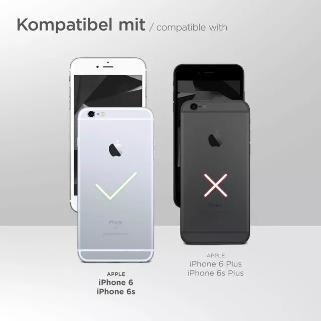 Hülle für Apple iPhone 6s / iPhone 6 Silikonhülle 360 Grad Schutz Transparent 2