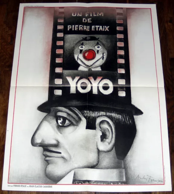 YO YO  Pierre Etaix Claudine Auger Clown Cirque Comédie  AFFICHE 60x80