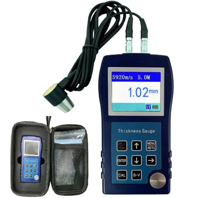 Ultrasonic Thickness Gauge Tester Meter for Steel Metal Copper Etc Accuracy0.1mm