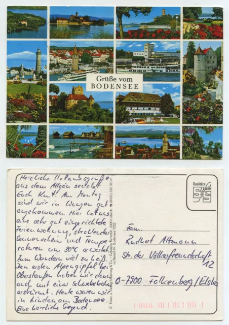 60604 - Greetings from Lake Constance - Postcard, Run