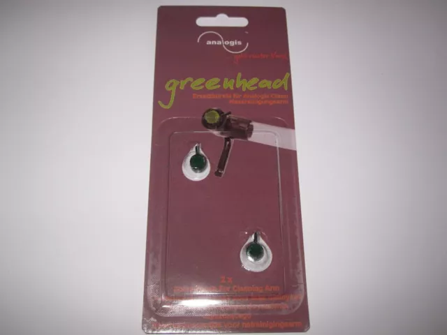 Analogis Clean Greenhead Doppelpack Ersatzbürste für Nassreinigungsarm NEU NEW