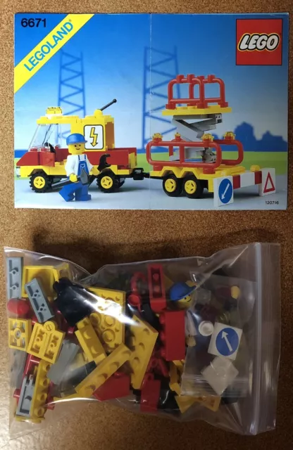 LEGO City 6671 Camion Riparazioni Utility Repair Lift 1989 LEGOLAND classic town