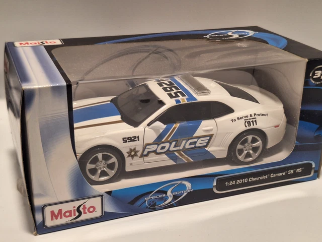 Maisto 1/18 – Chevrolet Camaro SS RS Police 2010 – Voiture De Patrouille Musclée Collection Maisto Maisto 1/18 – Chevrolet Camaro SS RS Police 2010 – Voiture De Patrouille Musclée Collection Maisto