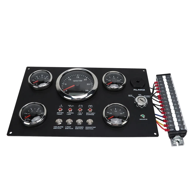 5 GAUGE CLUSTER Kit Digital Dashboard Gauge Set Engine Speedometer Fuel £142.76 PicClick UK
